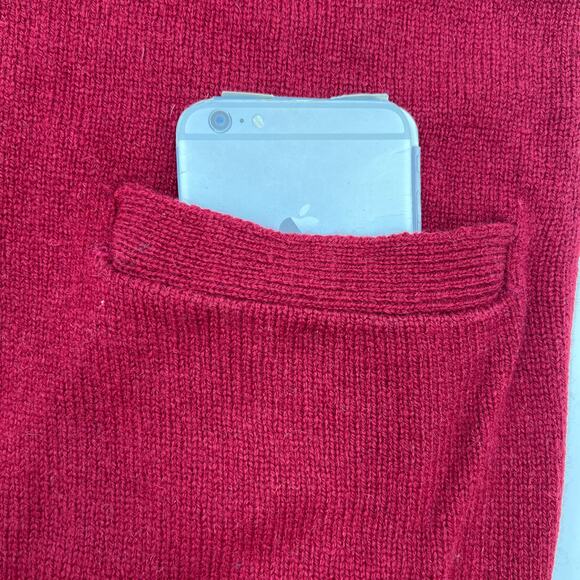 Vintage Red Australian Wool Cardigan by John L Blair Personal Choice - Picture 6 of 10